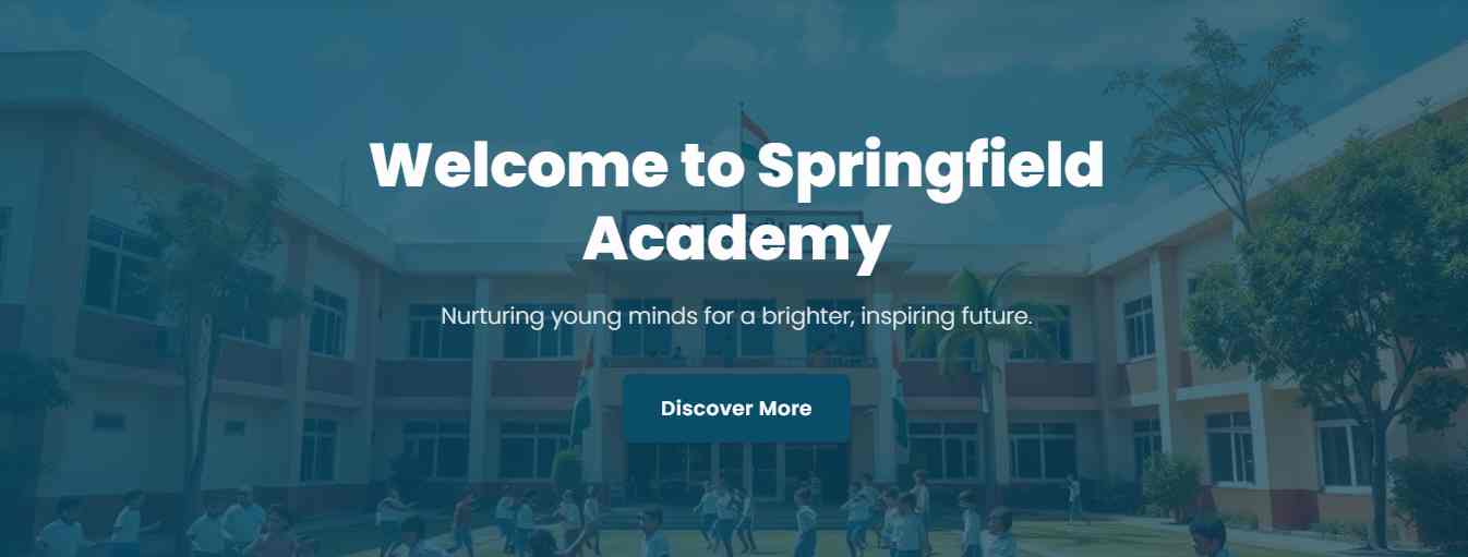 Springfield Academy Website Project by Kanhaiya Lal Suthar